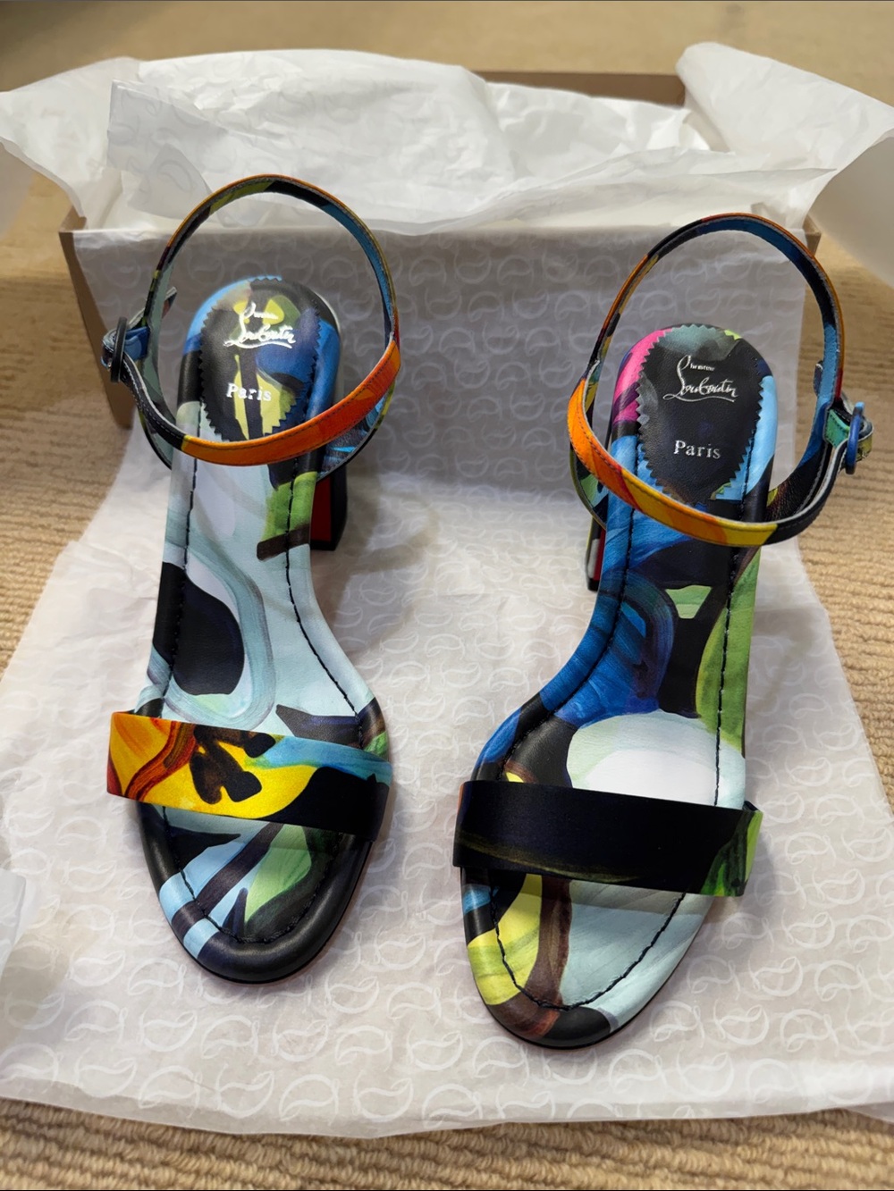 Christian louboutin heeled sandal